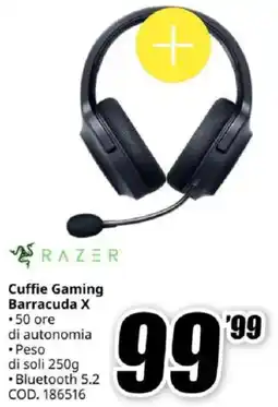 MediaWorld RAZER Cuffie Gaming Barracuda X offerta