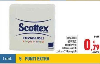 Conad Scottex Tovaglioli offerta