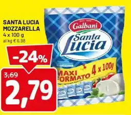 DPiù Santa lucia mozzarella offerta