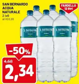 DPiù SAN BERNARDO acqua naturale offerta