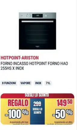 Trony HOTPOINT-ARISTON FORNO INCASSO HOTPOINT FORNO HAO 255HS X INOX offerta