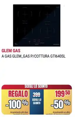 Trony GLEM GAS A GAS GLEM_GAS P/COTTURA GT1640SL offerta
