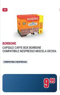 Trony Borbone capsule caffe box borbone compatibile nespresso miscela decisa offerta
