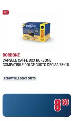 Trony Borbone capsule caffe box borbone compatibile dolce gusto decisa 75+15 offerta
