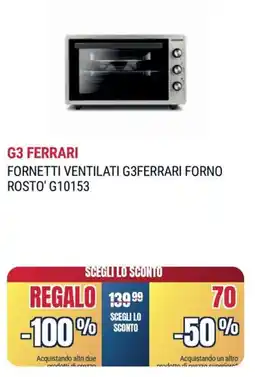 Trony G3 FERRARI FORNETTI VENTILATI G3FERRARI FORNO ROSTO' G10153 offerta