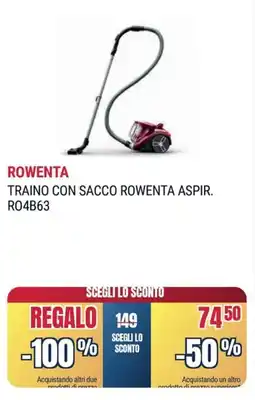 Trony ROWENTA TRAINO CON SACCO ROWENTA ASPIR. RO4B63 offerta