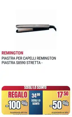 Trony REMINGTON PIASTRA PER CAPELLI REMINGTON PIASTRA S8590 STRETTA offerta