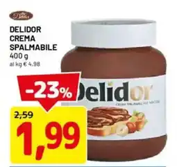 DPiù Delidor crema spalmabile 400 g offerta