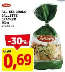 DPiù F.LLI DEL GRANO Gallette cracker offerta