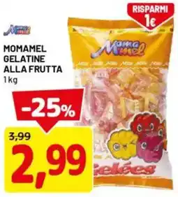 DPiù Momamel gelatine alla frutta offerta