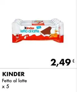 Iper Tosano KINDER Fetta al latte offerta
