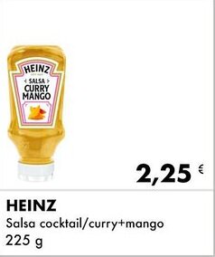 Iper Tosano HEINZ Salsa cocktail/curry+mango offerta