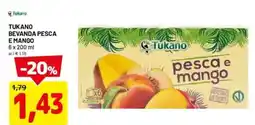 DPiù Tukano bevanda pesca e mango offerta