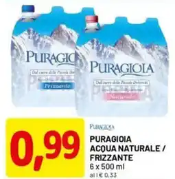 DPiù Puragioia acqua naturale / frizzante offerta