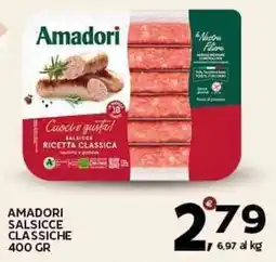 Extra Supermercati Amadori salsicce classiche offerta