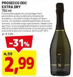 DPiù Prosecco doc extra dry offerta