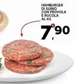 Extra Supermercati Hamburger di suino con provola e rucola offerta