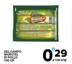Extra Supermercati Del campo wurstel di pollo offerta