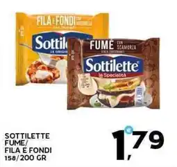 Extra Supermercati Sottilette fume/ fila e fondi offerta