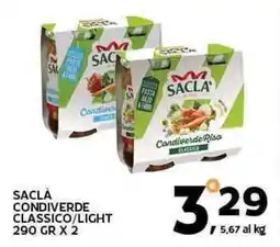 Extra Supermercati Saclà condiverde classico/light offerta