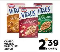 Extra Supermercati Cameo vitalis vari gusti offerta