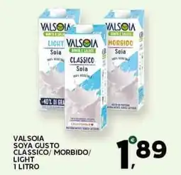 Extra Supermercati Valsoia soya gusto classico/morbido/ light offerta