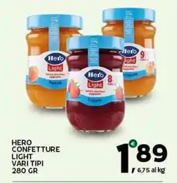 Extra Supermercati Hero confetture light vari tipi offerta