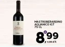 Extra Supermercati Mastroberardino aglianico igt offerta