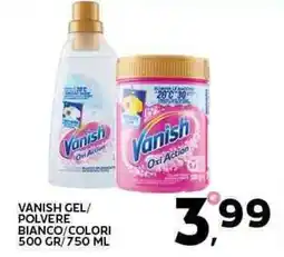Extra Supermercati Vanish gel/ polvere bianco/colori offerta
