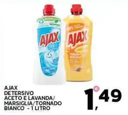 Extra Supermercati Ajax detersivo aceto e lavanda/ marsiglia/tornado bianco offerta