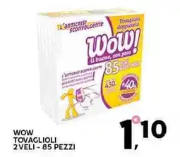 Extra Supermercati Wow tovaglioli 2veli - 85 pezzi offerta