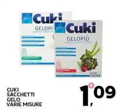 Extra Supermercati Cuki sacchetti gelo varie misure offerta