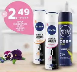 Extra Supermercati Nivea deodorante spray vari tipi offerta