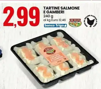 Eurospin Tartine salmone e gamberi offerta
