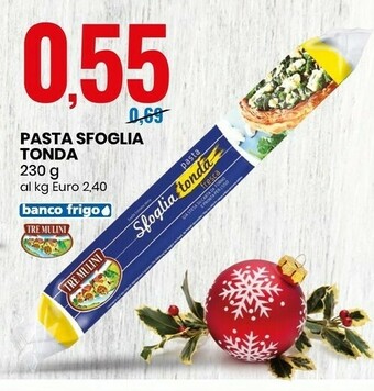 Eurospin Pasta sfoglia tonda offerta