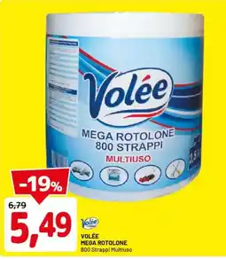 DPiù VOLÉE Mega rotolone 800 strappi multiuso offerta