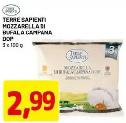 DPiù TERRE SAPIENTI mozzarella di bufala campana dop offerta