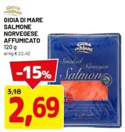 DPiù GIOIA DI MARE Salmone norvegese affumicato offerta