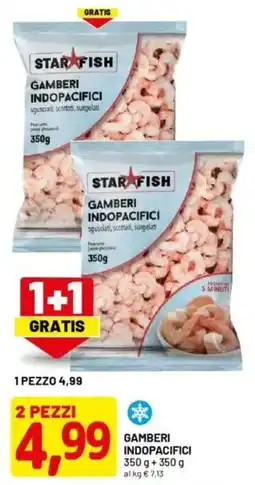 DPiù GAMBERI INDOPACIFICI 2 pezzi offerta