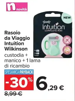 Carrefour Rasoio da Viaggio Intuition Wilkinson offerta