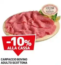 DPiù Carpaccio bovino adulto scottona offerta