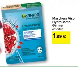 Carrefour Maschera Viso HydraBomb Garnier offerta
