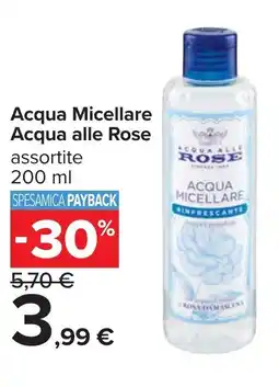 Carrefour Acqua Micellare Acqua alle Rose offerta