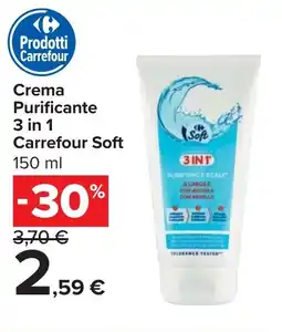 Carrefour Crema Purificante 3 in 1 Carrefour Soft offerta