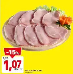 DPiù Sottilissime suino al kg offerta