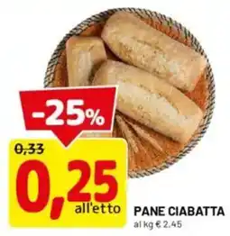 DPiù PANE CIABATTA offerta