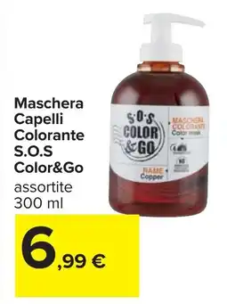 Carrefour Maschera Capelli Colorante S.O.S Color&Go offerta