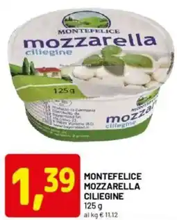 DPiù Montefelice mozzarella ciliegine offerta
