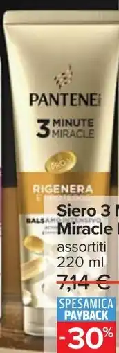 Carrefour Siero 3 Minute Miracle Pantene offerta
