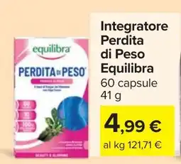 Carrefour Integratore Perdita di Peso Equilibra offerta